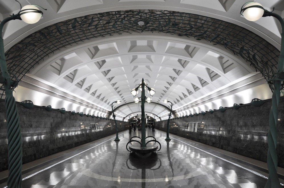 Slavyansky Bulvar Station, Moscow, Russia