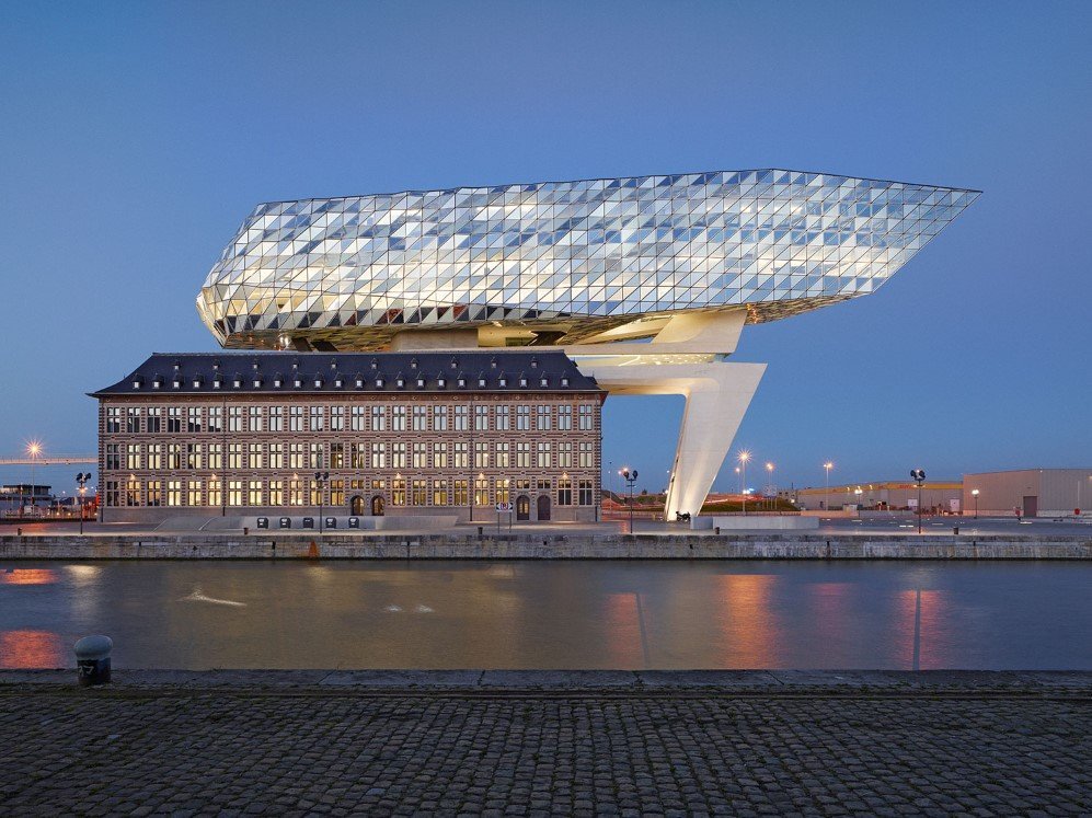 Hadid Crowns The Antwerp Port House With Extravagant Diamond Ship ...