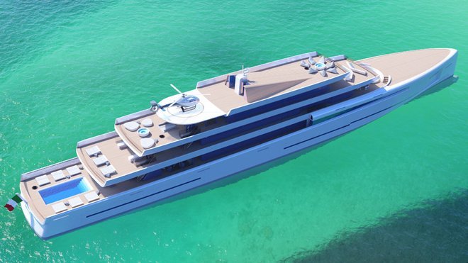 Mirage Invisible Mirro Claded Superyacht 2