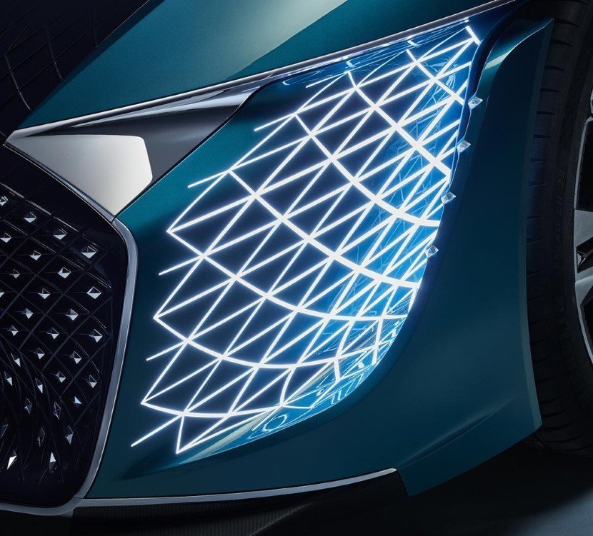 Headlights of the DS X E Tense 