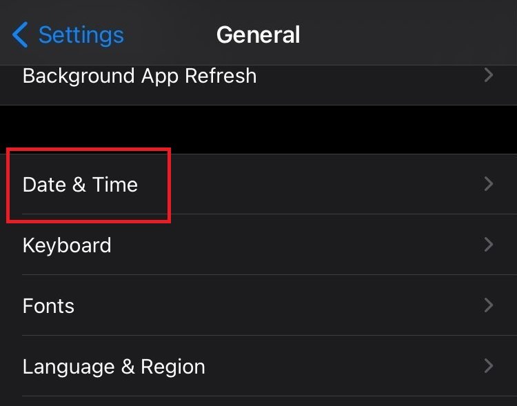 How to change date and time on iOS