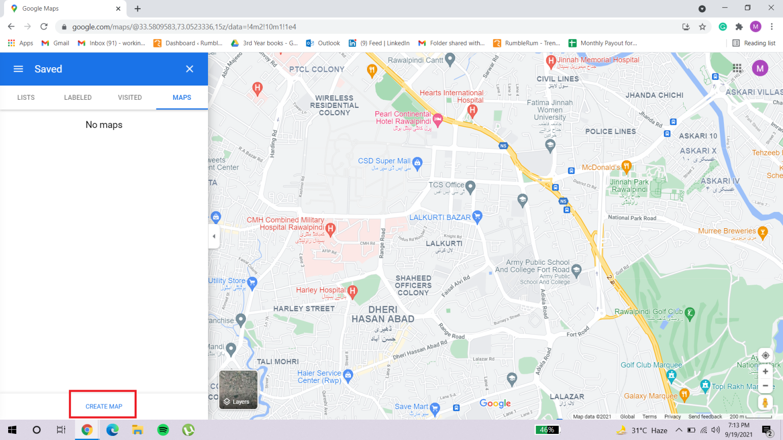 google maps trip builder