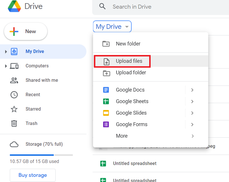 can you share google drive with yahoo