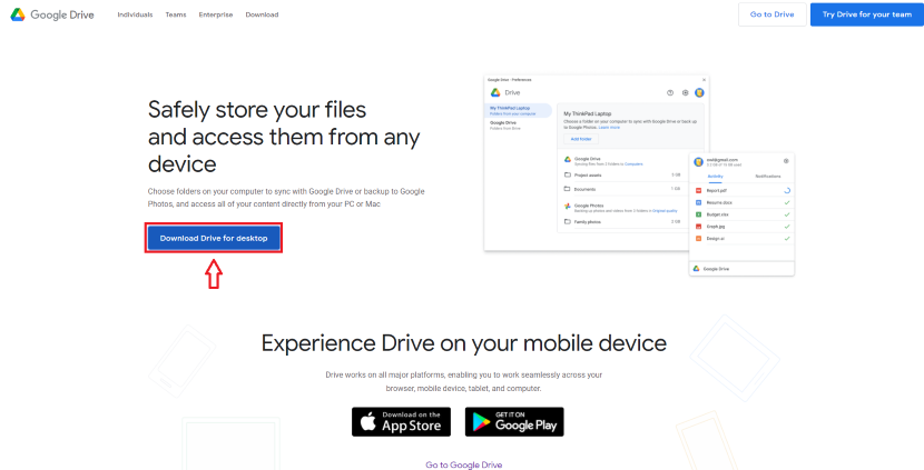 Add google drive to file explorer